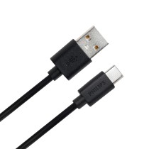 USB A to USB C Cable Philips DLC3104A/00 Fast charging 1,2 m Black