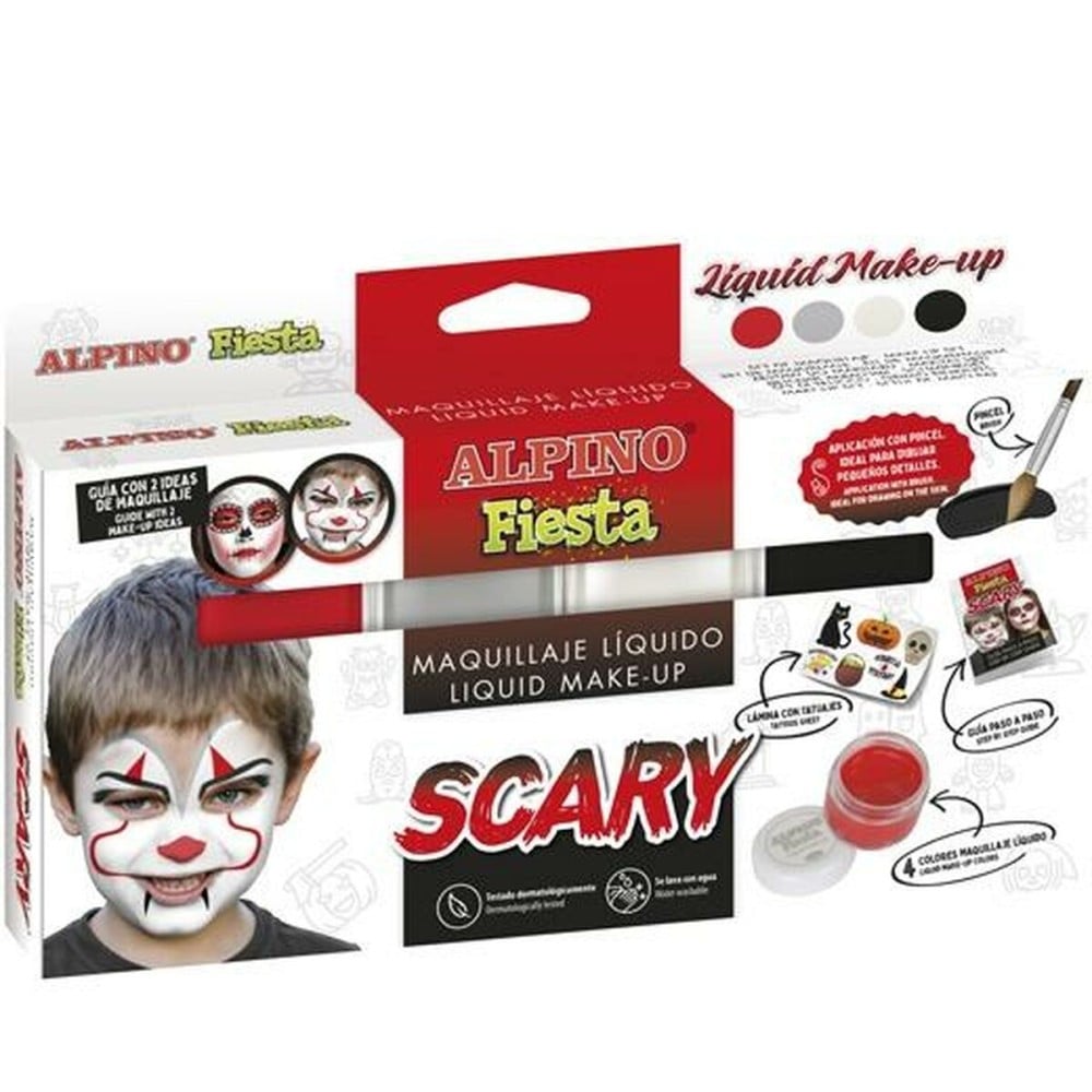 Kinder Make-up Alpino Scary 4 Farben