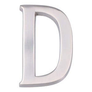 Letter EDM 85628 D Nickel silver 10 cm