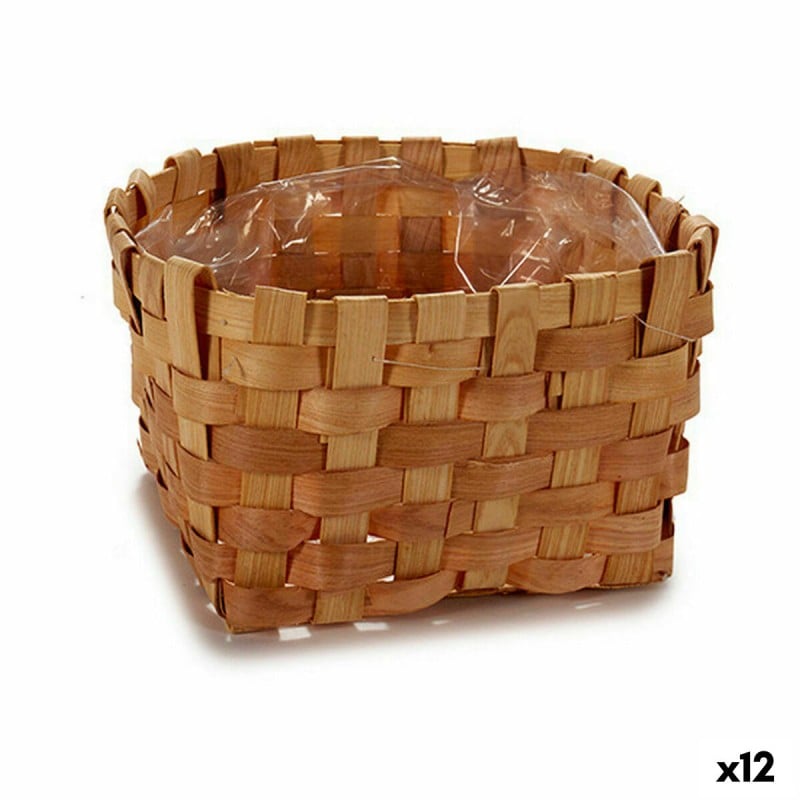 Cache-pot Ibergarden 3 Marron Canne Ronde 23 x 12 x 23 cm (12 Unités)