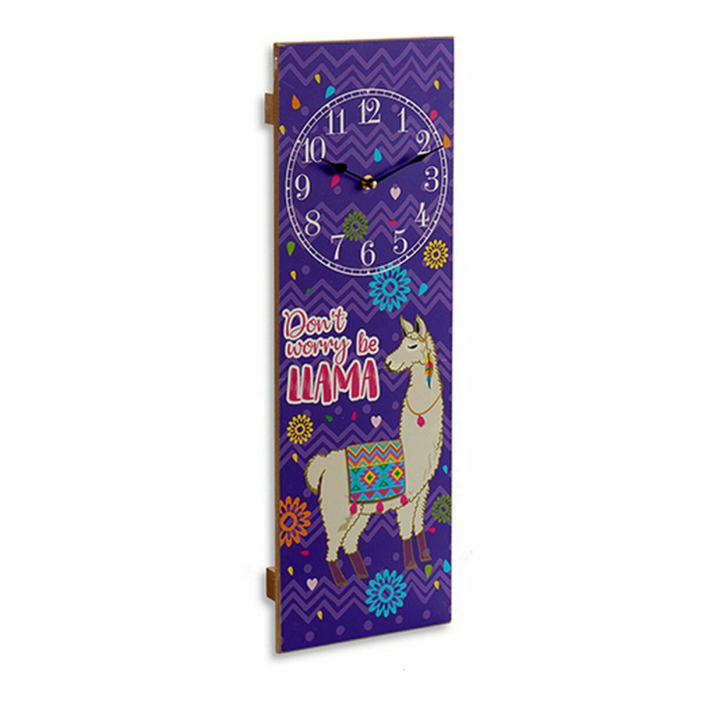 Horloge Murale Lama 2,5 x 60 x 20 cm (12 Unités)