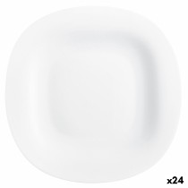 Assiette plate Luminarc Carine Blanc verre (Ø 26 cm) (24 Unités)