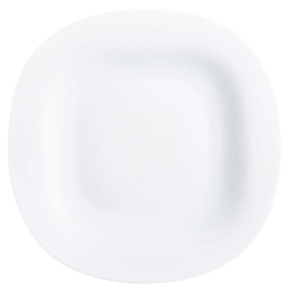 Flat plate Luminarc Carine White Glass (Ø 26 cm) (24 Units)