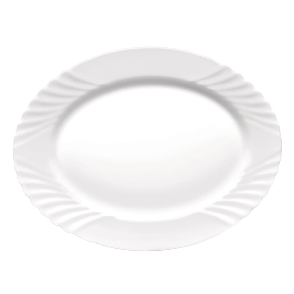 Plat à Gratin Bormioli Rocco Ebro Oblongue Blanc verre (36 cm) (12 Unités)