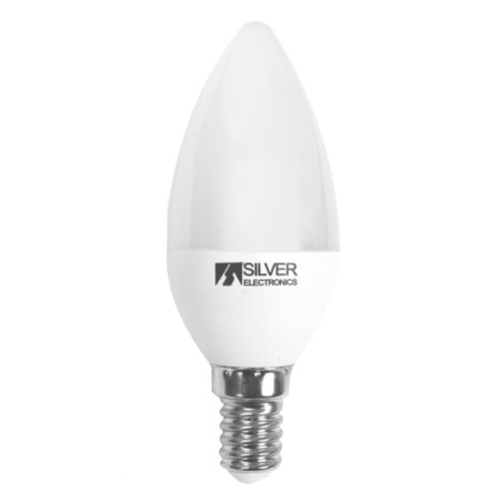 Kerze Silver Electronics ECO VELA E14 5W 3000K A+ Weiß Schwarz 5 W E14 (3000K)