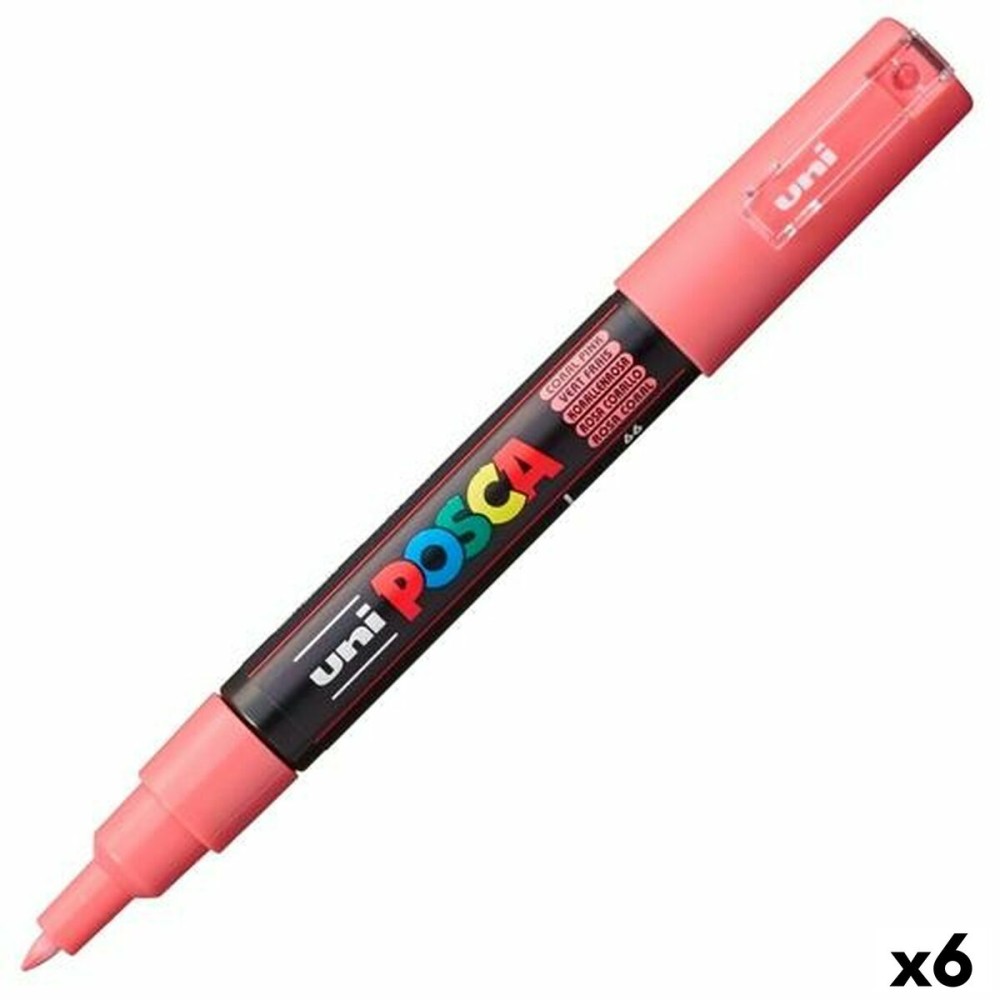 Marker POSCA PC-1M Coral Rosa (6 Stück)