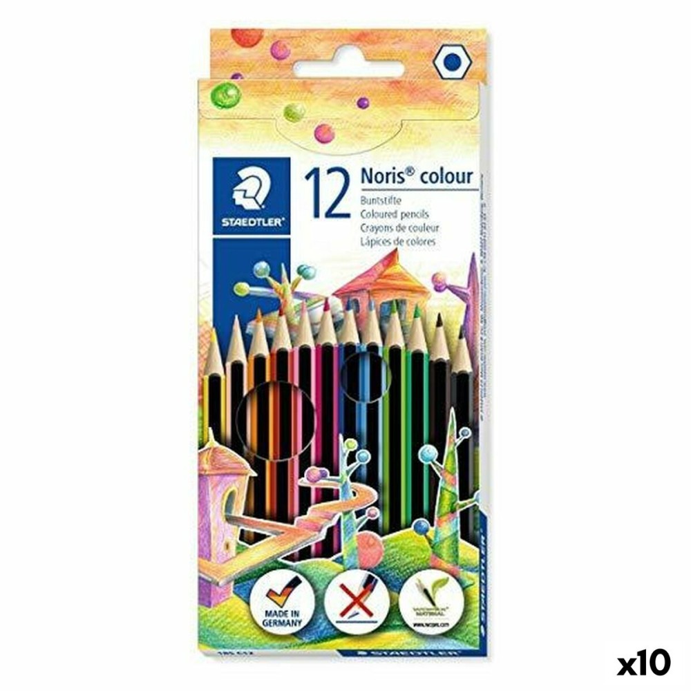 Ensemble de Crayons Staedtler Noris Colour Wopex Multicouleur (10 Unités)