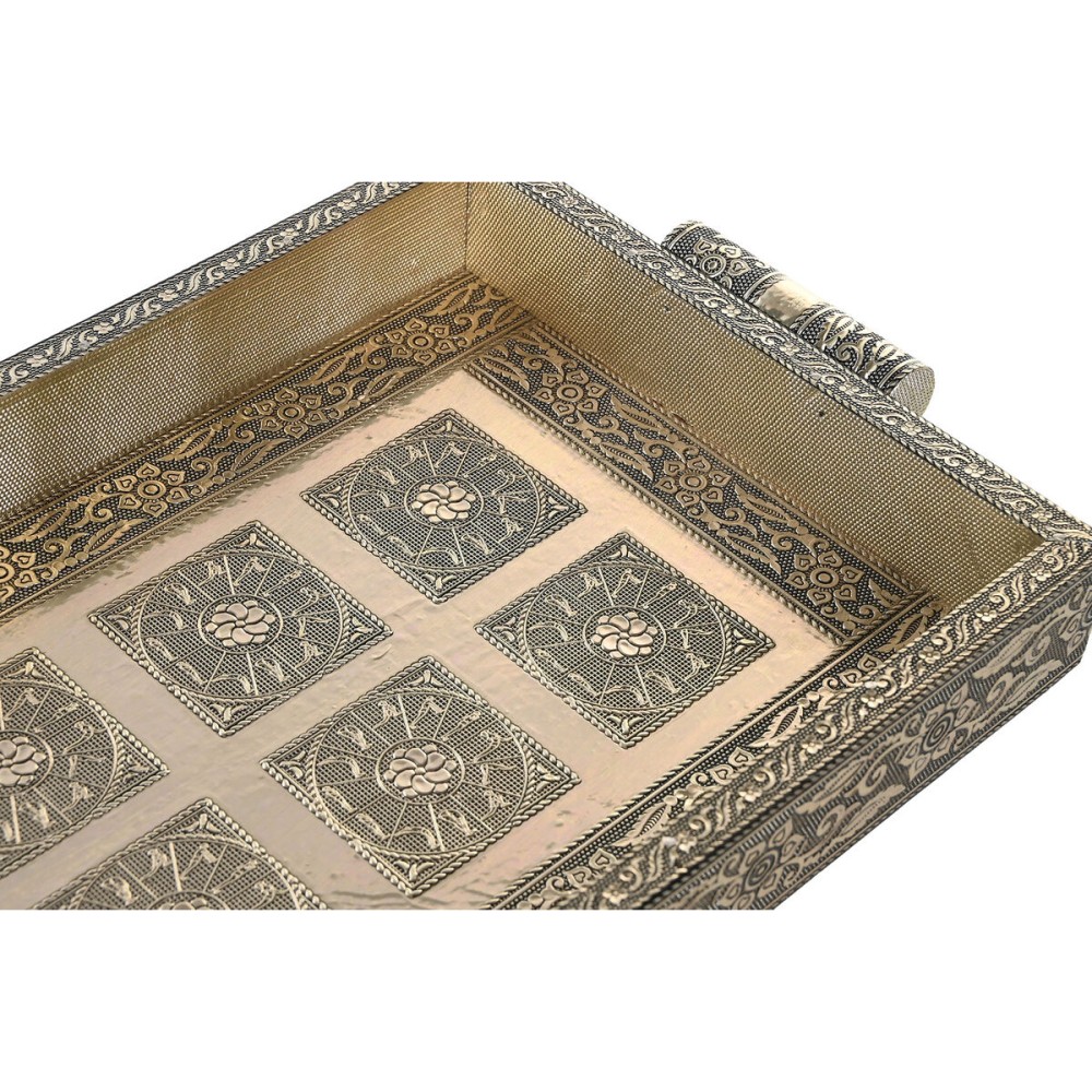 Plateau DKD Home Decor Champagne Bois Métal 36 x 22 x 4 cm