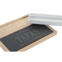 Appetizer Set DKD Home Decor 24 x 7 x 2,5 cm Natural Black Board