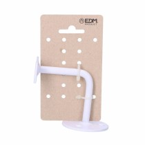 Support rampe EDM 85592 Blanc Acier 3 vis