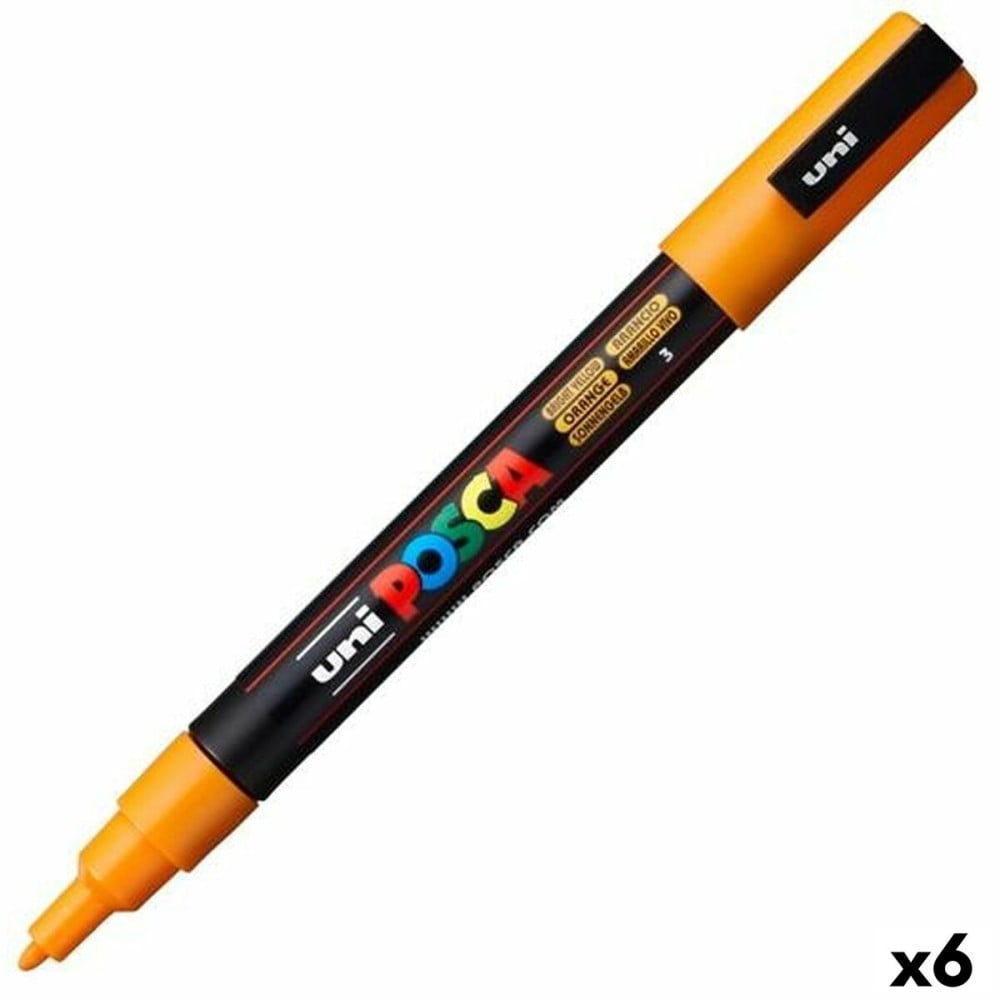 Marker POSCA PC-3M Orange (6 Units)