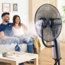 Standventilador und -vernebler mit Fernbedienung InnovaGoods Mistinn Schwarz 90 W 2,8 L