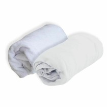 Fitted bottom sheet Domiva White 70 x 140 cm