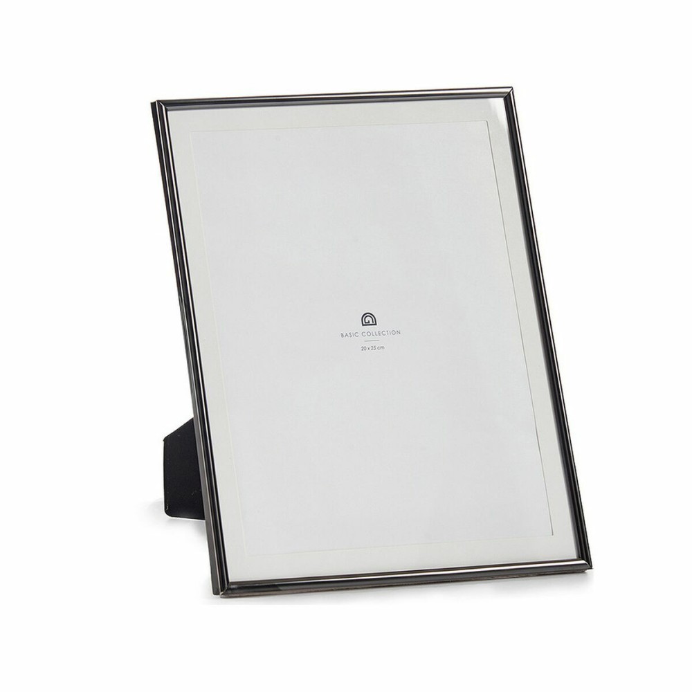 Photo frame Black Crystal Steel (23 x 28 x 15 cm) (12 Units)