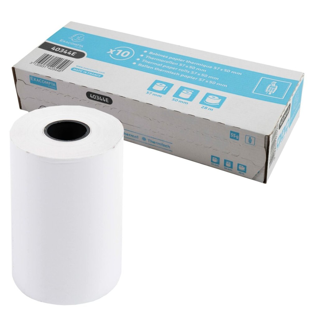 Thermal Paper Roll Exacompta White (10 Units)