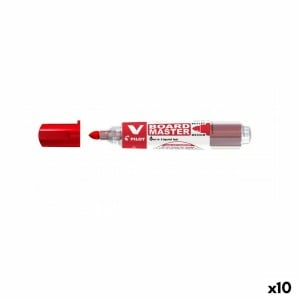 Marqueur Pilot V Board Master Tableau blanc Rechargeable Rouge (10 Unités)