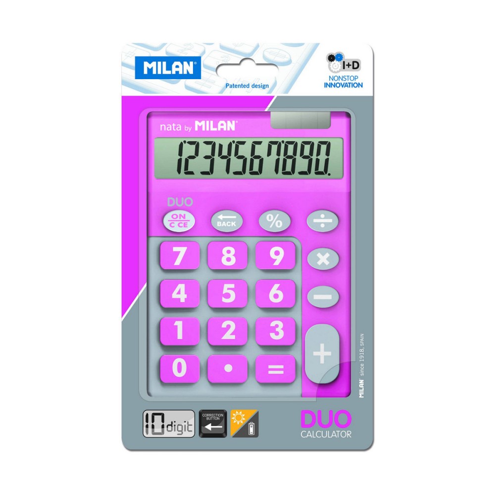 Calculator Milan White Pink 14,5 x 10,6 x 2,1 cm