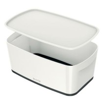 Boîte de rangement avec couvercle Leitz MyBox WOW Blanc Noir ABS 31,8 x 12,8 x 19,1 cm