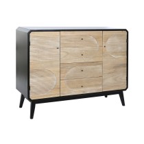 Sideboard DKD Home Decor Black Wood (120 x 40 x 90 cm)