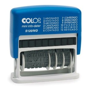 Stamp Colop S120/WD Date 4 x 42 mm Blue