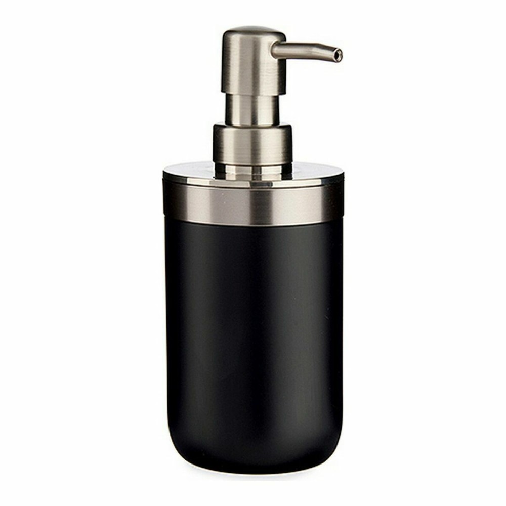 Soap Dispenser Berilo BP15-001-1 Black Silver Stainless steel Plastic 350 ml (6 Units)