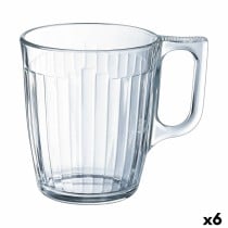 Tasse Luminarc Nuevo Petit-déjeuner Transparent verre (250 ml) (6 Unités)