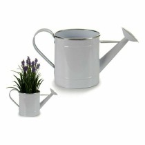 Decorative watering can Ibergarden I60472-D White Silver 2 L 15,7 x 18 x 35,5 cm Metal (12 Units)