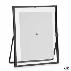 Fotorahmen Schwarz Metall Glas Kunststoff 20,5 x 1 x 25,2 cm (12 Stück)