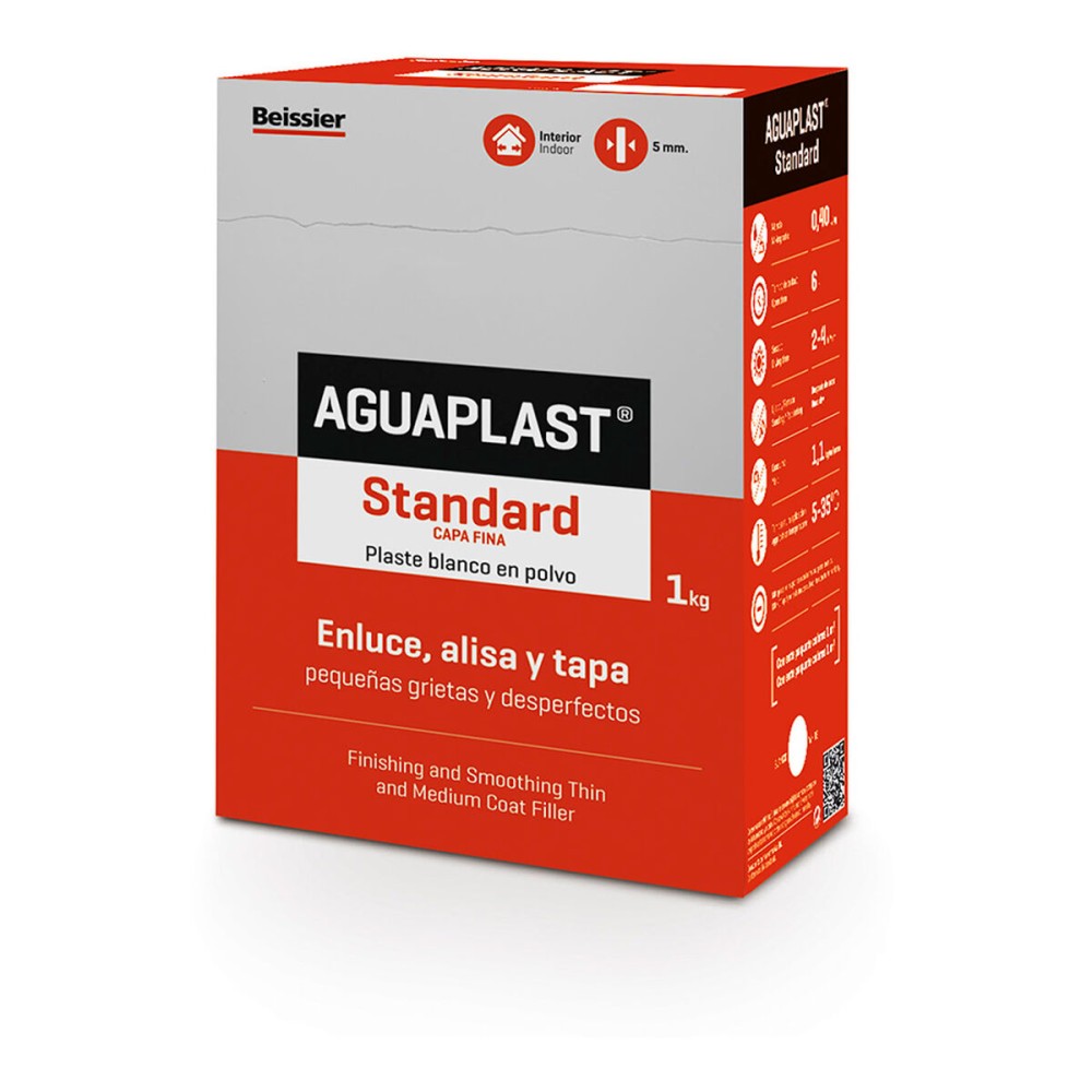 Plâtre en poudre Aguaplast 70002-004 Standard Blanc 1 kg