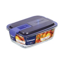 Lunchbox hermetisch Luminarc Easy Box Blau Glas (6 Stück) (820 ml)