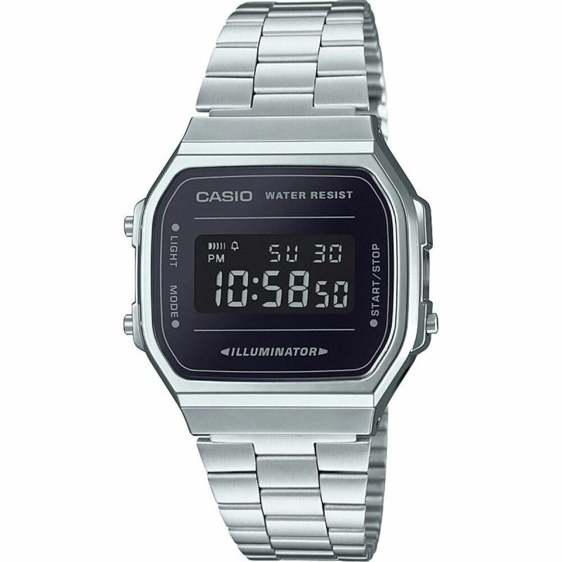 Herrenuhr Casio Schwarz Silberfarben (Ø 36 mm)