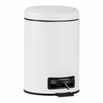 Pedal bin Andrea House Metal White 3 L (Ø 17,5 x 23 cm)