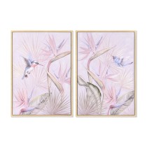 Painting DKD Home Decor 70 x 3,7 x 100 cm Tropical (2 Units)