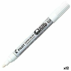 Permanent marker Pilot White (12 Units)