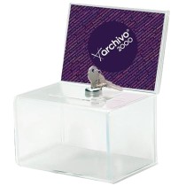 Urn Archivo 2000 Transparent 15,5 x 11 x 20,5 cm