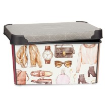 Aufbewahrungsbox Kipit STYLE BOX-5L-3 Kunststoff Vintage 5 L 19 x 13,5 x 29 cm (12 Stück)