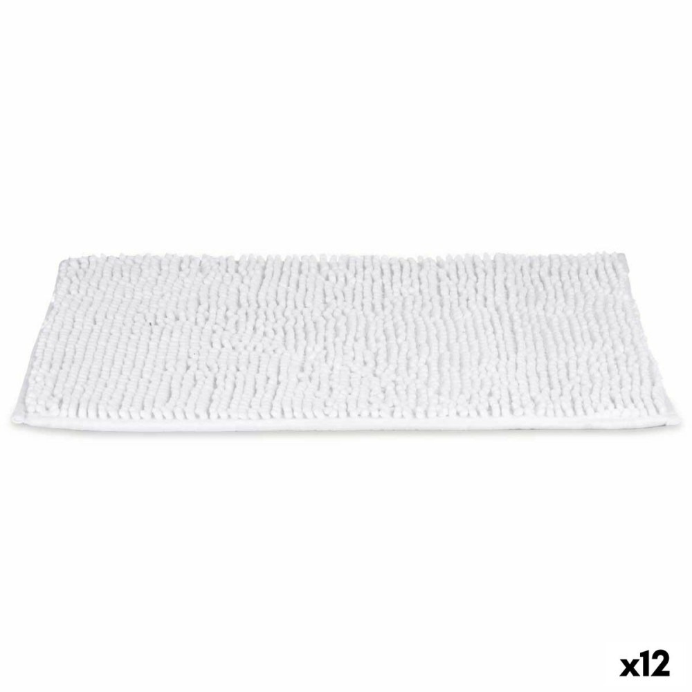 Bath rug Berilo WH/1 White 40 x 60 cm 59 x 40 x 2,5 cm (12 Units)