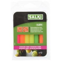 Schmelzklebebalken Salki 430108 Bunt Dekoration Fluor Ø 12 x 95 mm 125 g (12 Stück)