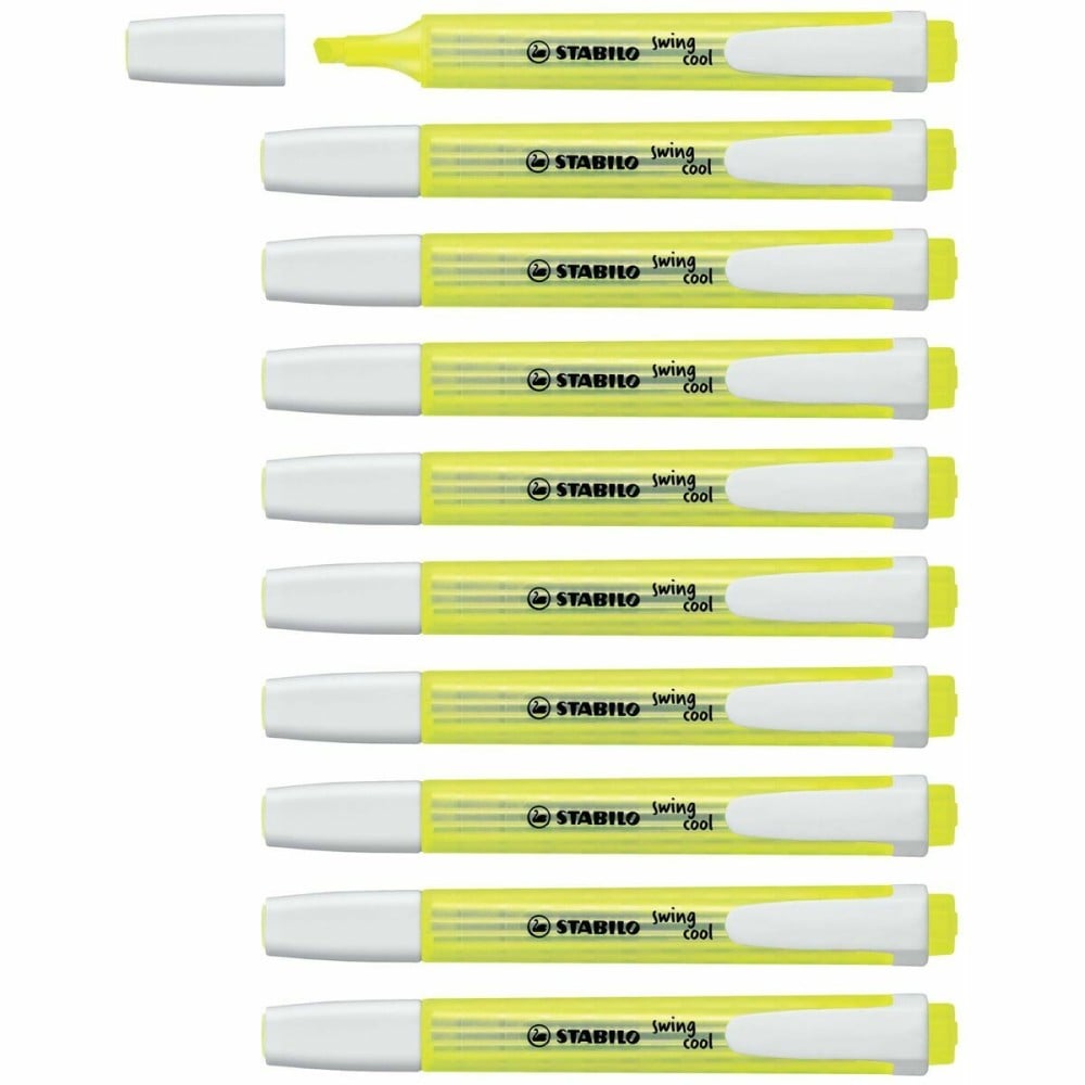 Fluorescent Marker Stabilo Swing Cool Yellow 10 Pieces (10 Units)