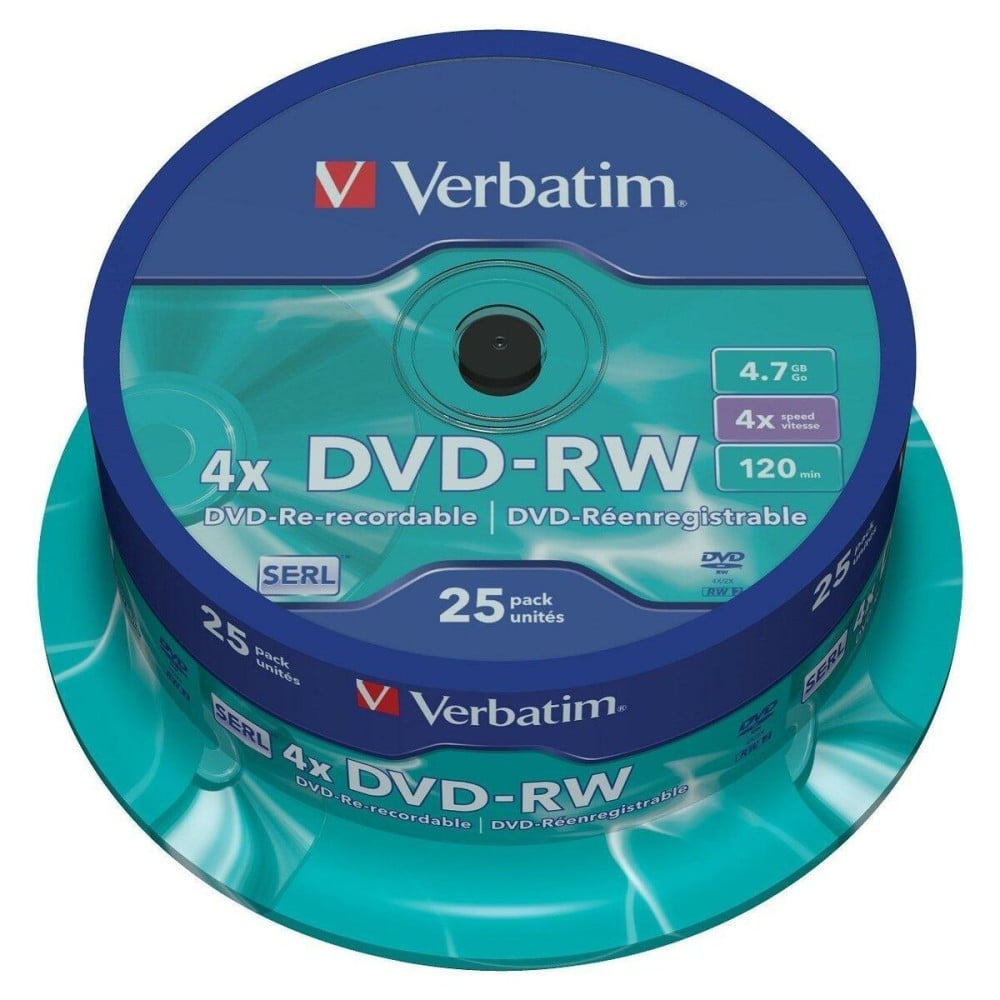 DVD-RW Verbatim    25 Stück Bunt 4,7 GB 4x