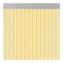 Rideau Acudam Ferrara Portes Jaune Transparent Extérieur PVC Aluminium 90 x 210 cm