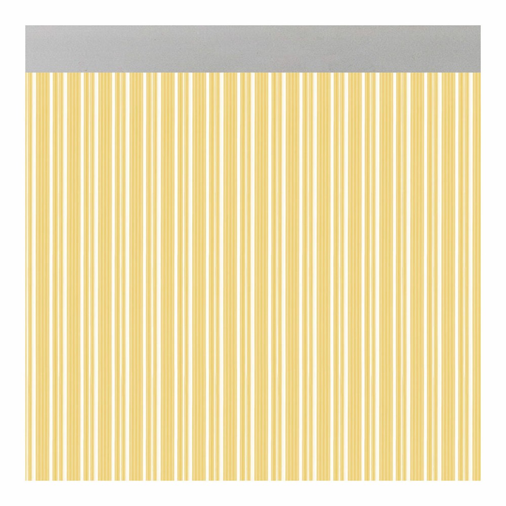 Curtain Acudam Ferrara Doors Yellow Transparent Exterior PVC Aluminium 90 x 210 cm