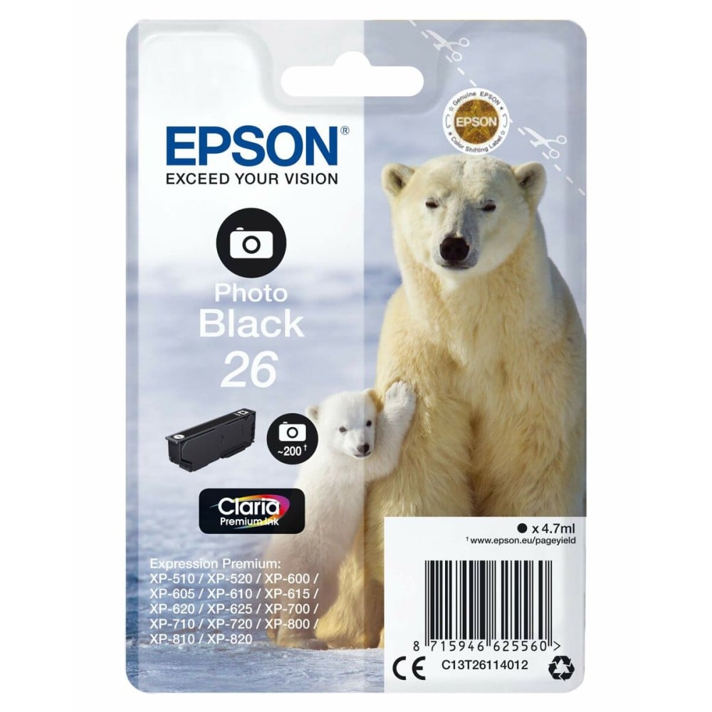 Original Ink Cartridge Epson 26 Black