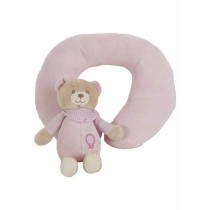 Coussin Cervical Lulu Rose Ours en peluche 20 x 24 cm