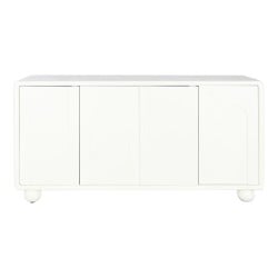 Buffet DKD Home Decor Blanc Bois MDF 160 x 37 x 85 cm