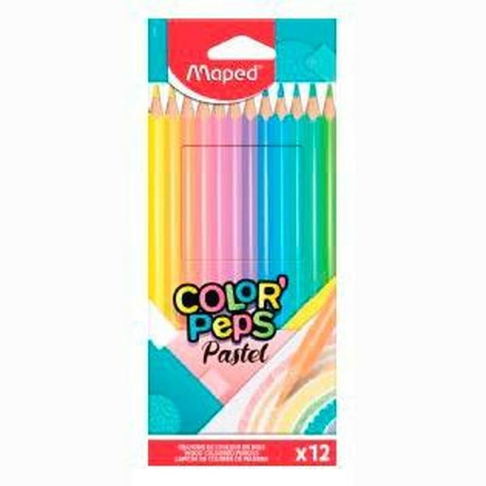 Crayons de couleur Maped Color' Peps Multicouleur 12 Pièces (12 Unités)