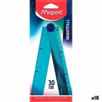 Ruler Maped Nightfall Blue Plastic 30 cm 18 Units