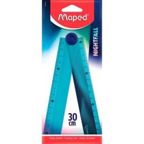 Ruler Maped Nightfall Blue Plastic 30 cm 18 Units