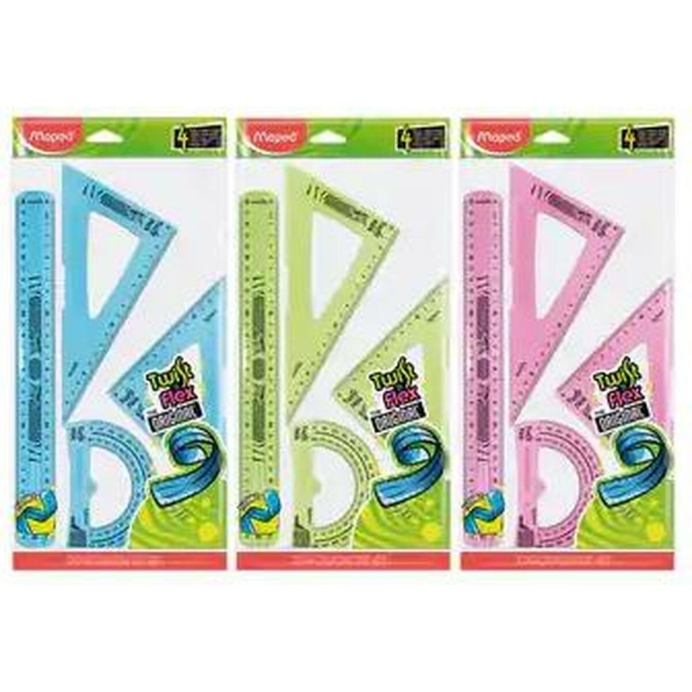 Geometry set Maped Twist'n Flex Maxi 4 Pieces 20 Units