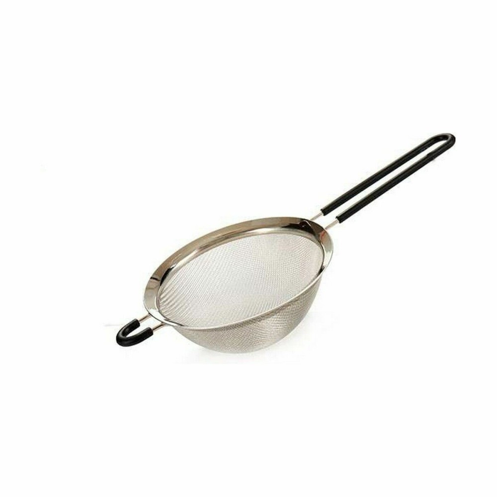 Sieb Kinvara 54151 Schwarz Silberfarben Silikon Edelstahl Ø 14 cm (24 Stück)